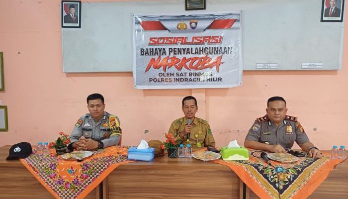 Cegah Penyalahgunaan Narkoba, Sat Binmas Polres Inhil Libatkan Masyarakat