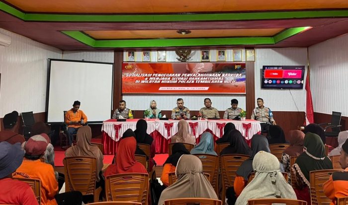 Cegah Narkoba dan Gangguan Kamtibmas, Polisi Ajak Warga Sungai Intan Bersinergi