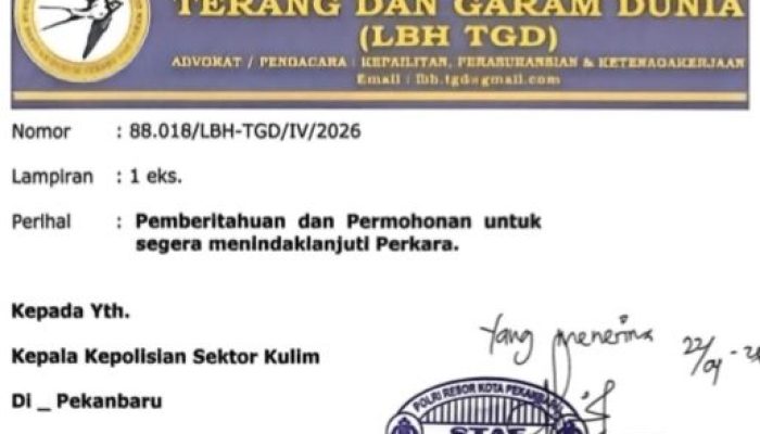 LBH TGD Surati Polsek Kulim, Desak Penanganan Kasus Kematian Farisman Laia
