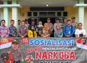 Dukung Operasi Antik, Polsek Gaung Edukasi Warga Soal Narkoba