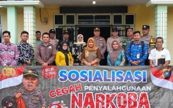 Dukung Operasi Antik, Polsek Gaung Edukasi Warga Soal Narkoba