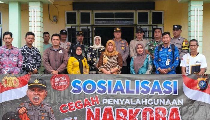 Dukung Operasi Antik, Polsek Gaung Edukasi Warga Soal Narkoba