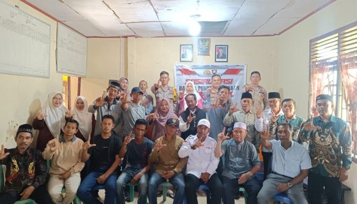 Cegah Peredaran Narkoba, Sat Binmas Polres Inhil Edukasi Masyarakat Tempuling