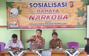 Cegah Penyalahgunaan Narkoba, Polsek Tempuling Edukasi Masyarakat