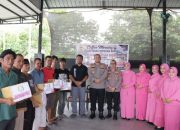 Coffee Morning May Day, Polres Simeulue Serahkan Bantuan Sosial untuk Buruh