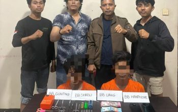 Transaksi Shabu di Sungai Nyiur Terbongkar, Dua Pelaku Diamankan Polisi