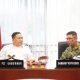 SF Hariyanto Sambut Kunjungan Brigjen TNI Bram Pramudia di Kantor Gubernur Riau