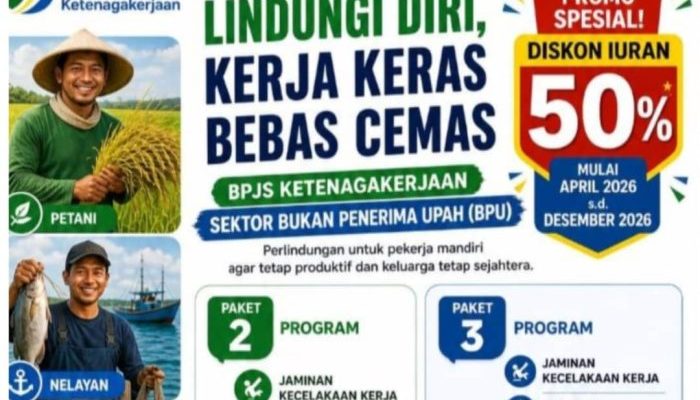 Iuran Mulai Rp9 Ribu, BPJS TK BPU Tawarkan Perlindungan Kerja dan Kematian