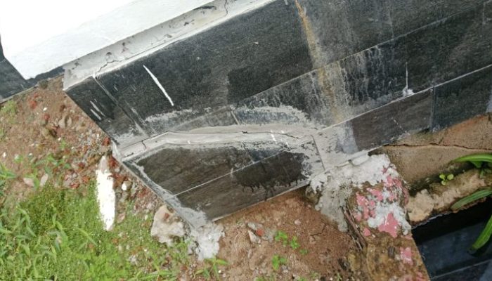Baru Dibangun 2024, Gerbang Wisata Religi Rp2,3 M di Inhil Dilaporkan Retak