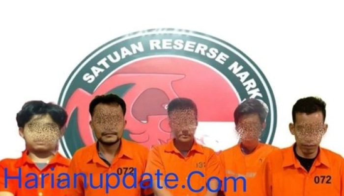 Satresnarkoba Polres Bengkalis Amankan Lima Tersangka Kasus Sabu dalam Sehari
