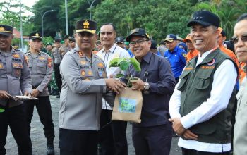 Pemkab Inhil Gelar Apel Siaga Karhutla 2026, Kapolres Sosialisasikan Green Policing