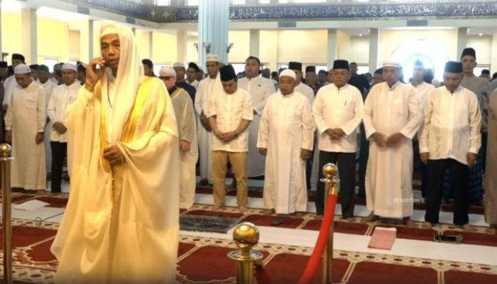 Ribuan Jemaah Padati Masjid Agung Islamic Center Rokan Hulu Saat Salat Iduladha