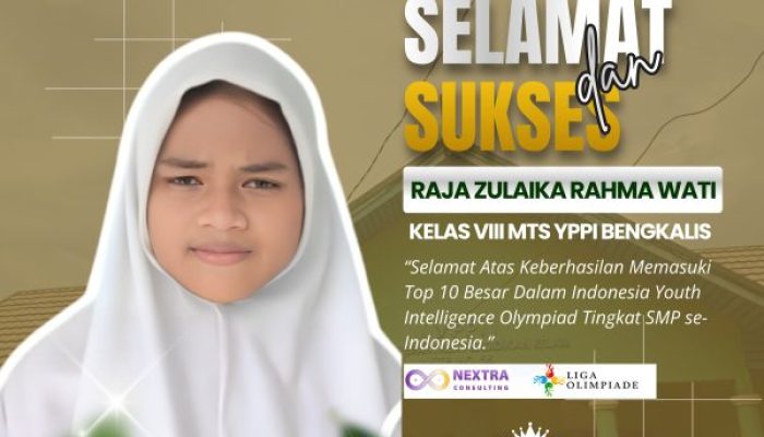 Siswi MTs YPPI Bengkalis Raih Prestasi Nasional di Ajang IYIO 2026