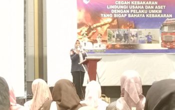 Damkar Lahat Beri Edukasi Pencegahan Kebakaran kepada Pelaku UMKM