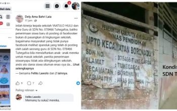 Viral di Media Sosial, Dugaan Tata Kelola SDN 078466 Tuhegafoa Diminta Diusut Secara Transparan