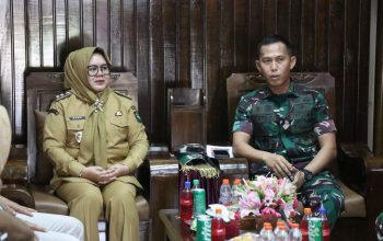 Perkuat Sinergi, Plt Bupati Muara Enim Sumarni Silaturahmi ke Yonif 141/AYJP