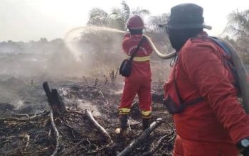 Karhutla Pematang Pudu Belum Tuntas, Pendinginan Dilanjutkan Hari Keenam