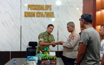 Kapolres Inhil Rayakan HUT Dandim 0314/Inhil, Soliditas TNI-Polri Kian Erat