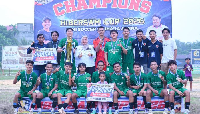 HIBERSAM CUP 2026 Berakhir, Lingkom Ujungbatu Raih Gelar Juara