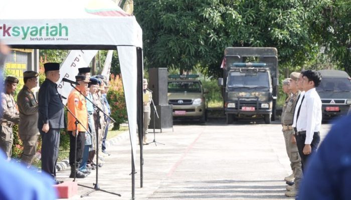 Pj Sekda Kuansing Pimpin Apel Gelar Pasukan Pengamanan Pacu Jalur 2026
