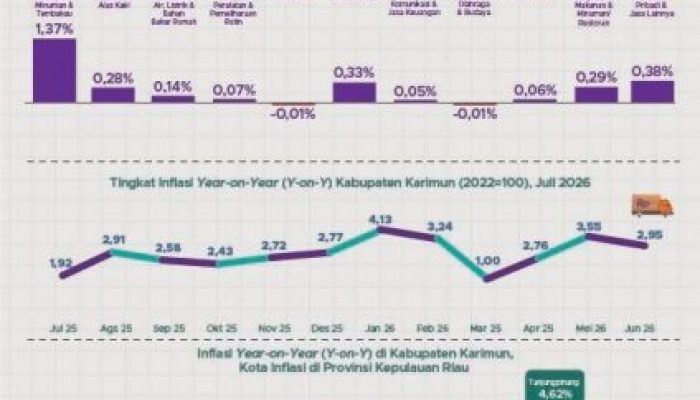 Karimun Catat Inflasi Terendah di Kepri pada Juli 2026, TPID Dinilai Berhasil Kendalikan Harga