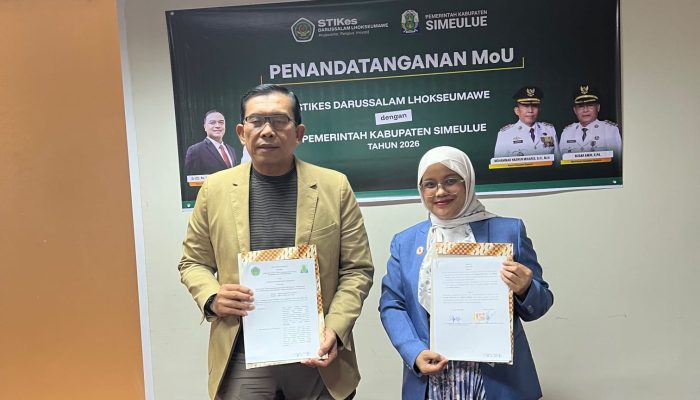 Tingkatkan Kompetensi ASN Kesehatan, Pemkab Simeulue Jalin Kerja Sama dengan STIKes Darussalam
