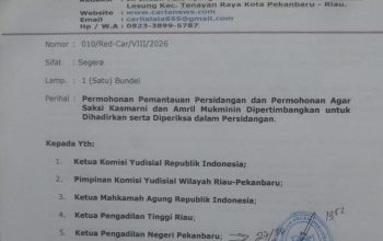 Jelang Tuntutan Perkara PMKS Tengganau, Majelis Hakim Diminta Periksa Kasmarni dan Amril