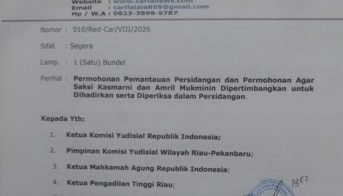 Jelang Tuntutan Perkara PMKS Tengganau, Majelis Hakim Diminta Periksa Kasmarni dan Amril