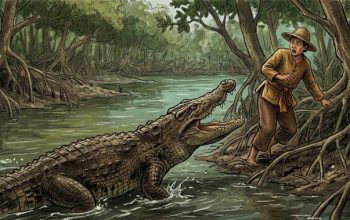 Diterkam Buaya Saat Menyeberang Sungai, Warga Meranti Selamat dengan Luka di Kaki