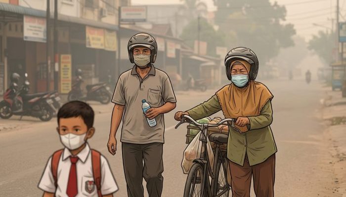 Kasus ISPA di Pekanbaru Melonjak, Dinkes Catat 706 Warga Terdampak Kabut Asap