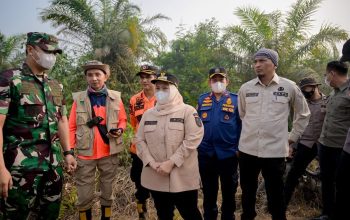 Bupati Kasmarni Turun Langsung Padamkan Karhutla di Sungai Meranti, 20 Hektare Lahan Terbakar
