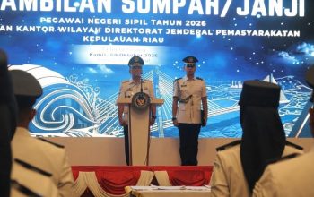 Resmi Jadi PNS, 70 Pegawai Baru Kanwil Ditjenpas Kepri Ucap Sumpah Jabatan