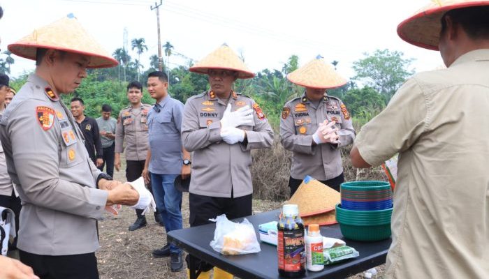 Dukung Asta Cita Presiden, Kapolres Inhil Pimpin Penanaman Jagung di Tempuling